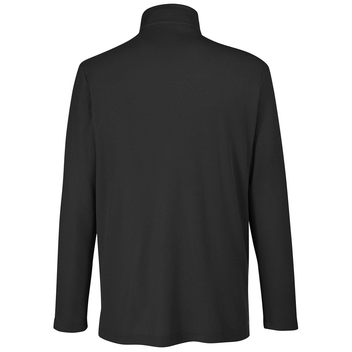 Core 365 Men's Stylish Black Fusion ChromaSoft Pique Quarter-Zip - Ideal for Work and Play