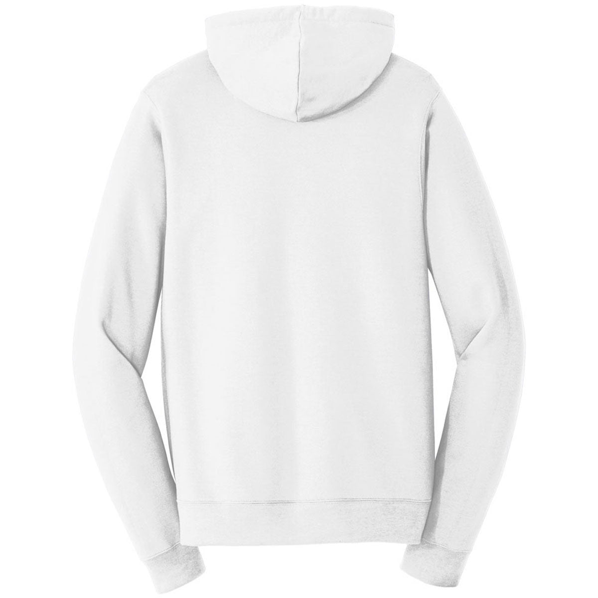 Port & Company Men's White Fan-Favorite Fleece Full-Zip Hooded Sweatshirt: Your Cold-Weather Essential