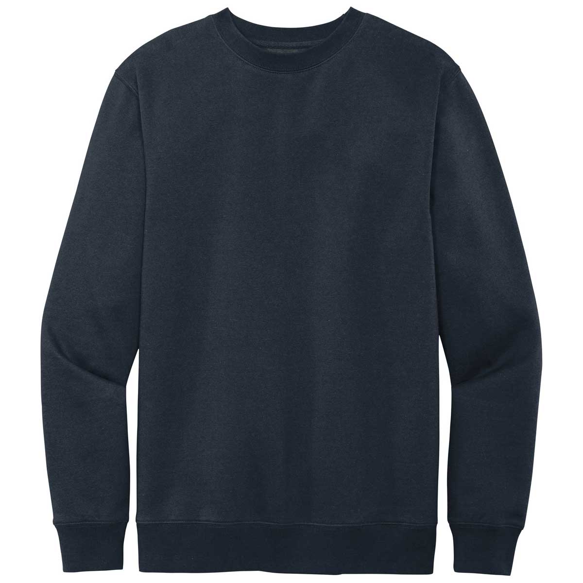District Men's Stylish Navy V.I.T. Fleece Crew