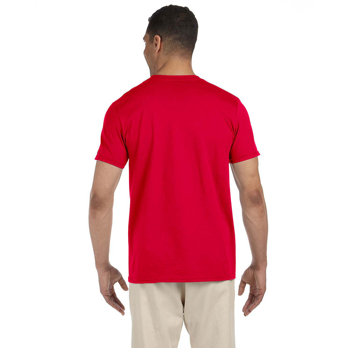 Gildan Men's Cherry Red Softstyle 4.5 oz. T-Shirt - Ideal for Corporate Swag