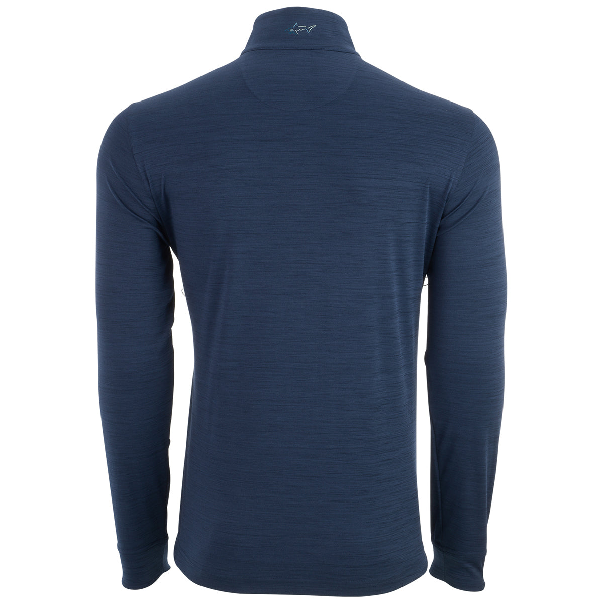 Greg Norman Men's Navy Heather Utility 1/4 Zip Pullover - A Stylish and Comfortable Must-Have