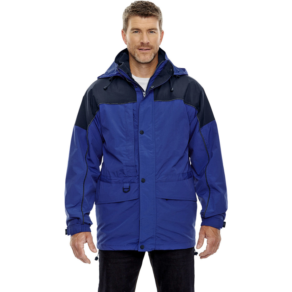 North End Men's Royal Cobalt 3-in-1 Two-Tone Parka: The Ultimate Nighttime Outdoor Essential