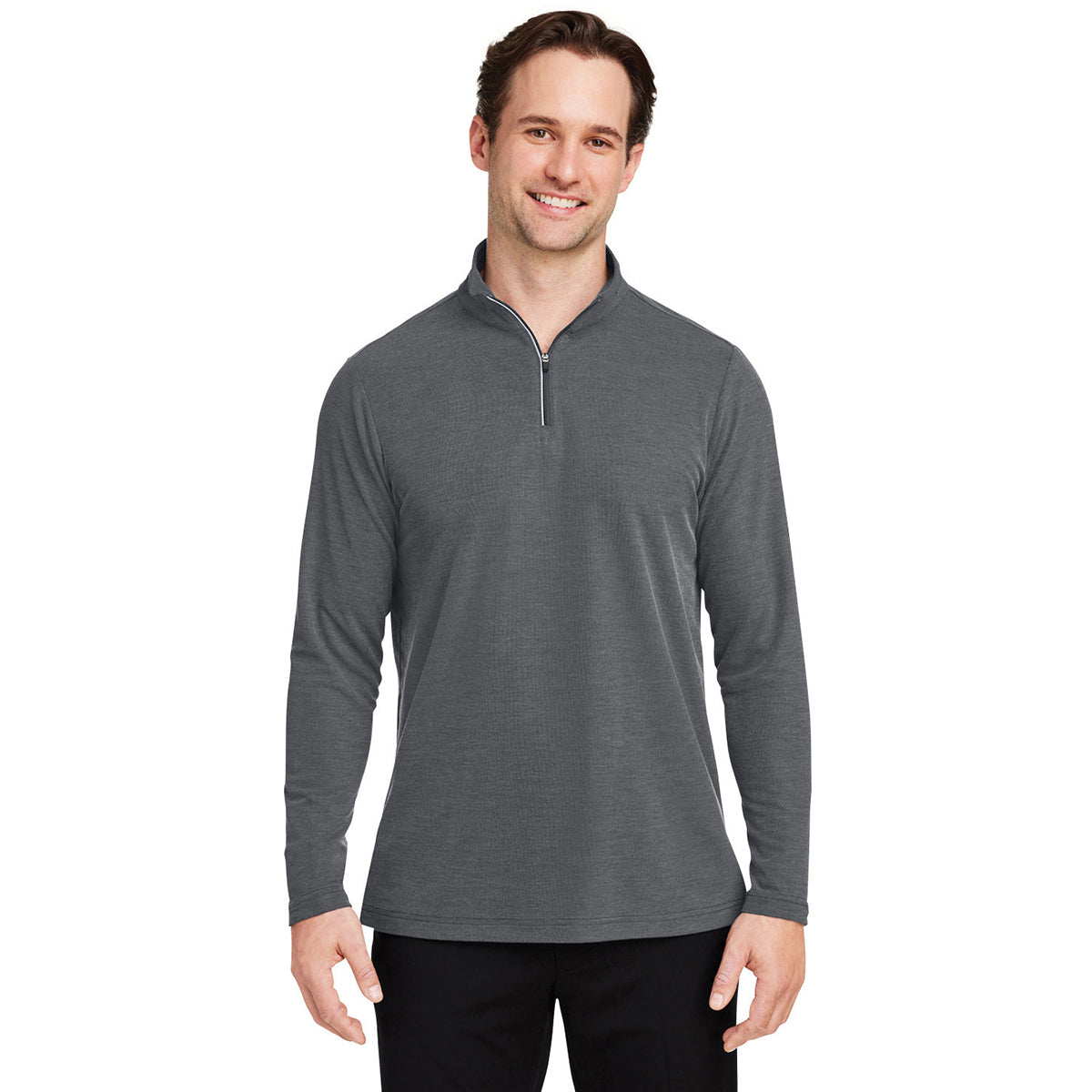 Core 365 Men's Carbon Heather Fusion ChromaSoft Pique Quarter-Zip: The Ultimate Work & Play Top