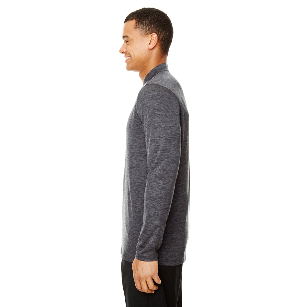 Core 365 Men's Carbon Heather/Black Kinetic Performance Quarter Zip: Your Ultimate Cold-Weather Companion