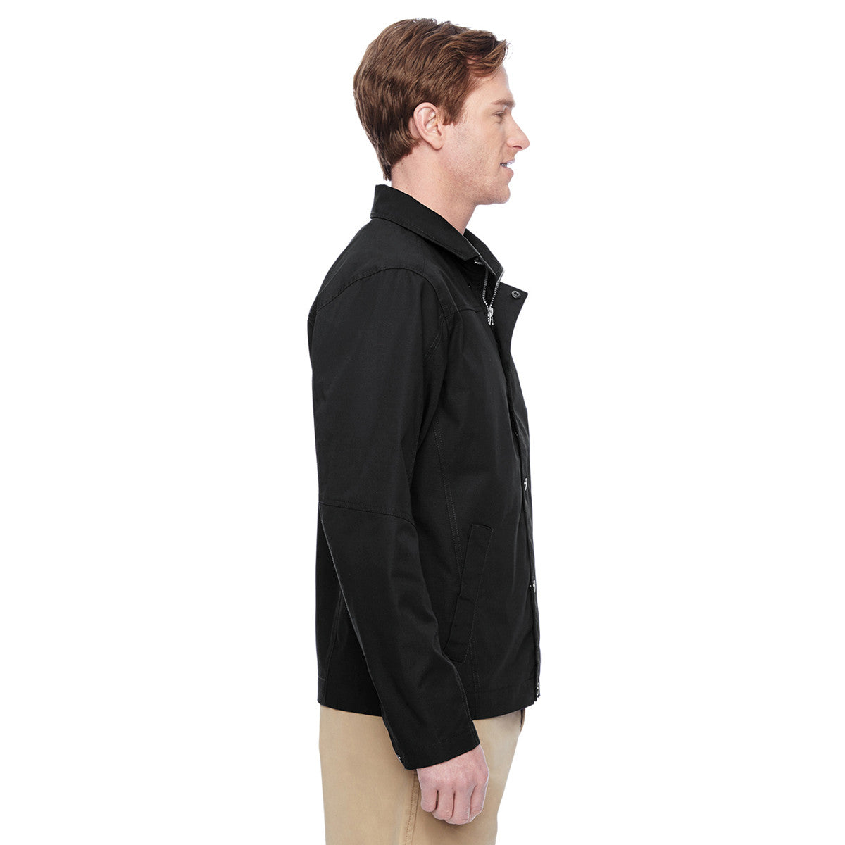 Harriton Men's Black Supercharged Canvas Work Jacket