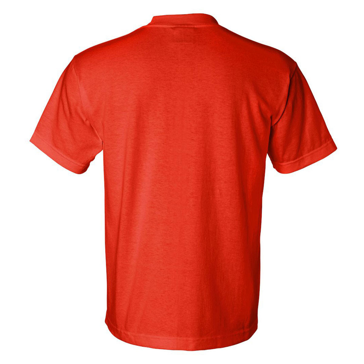 Bayside Men's Vibrant Orange USA-Made 50/50 Short Sleeve T-Shirt: Ideal for Custom Logos