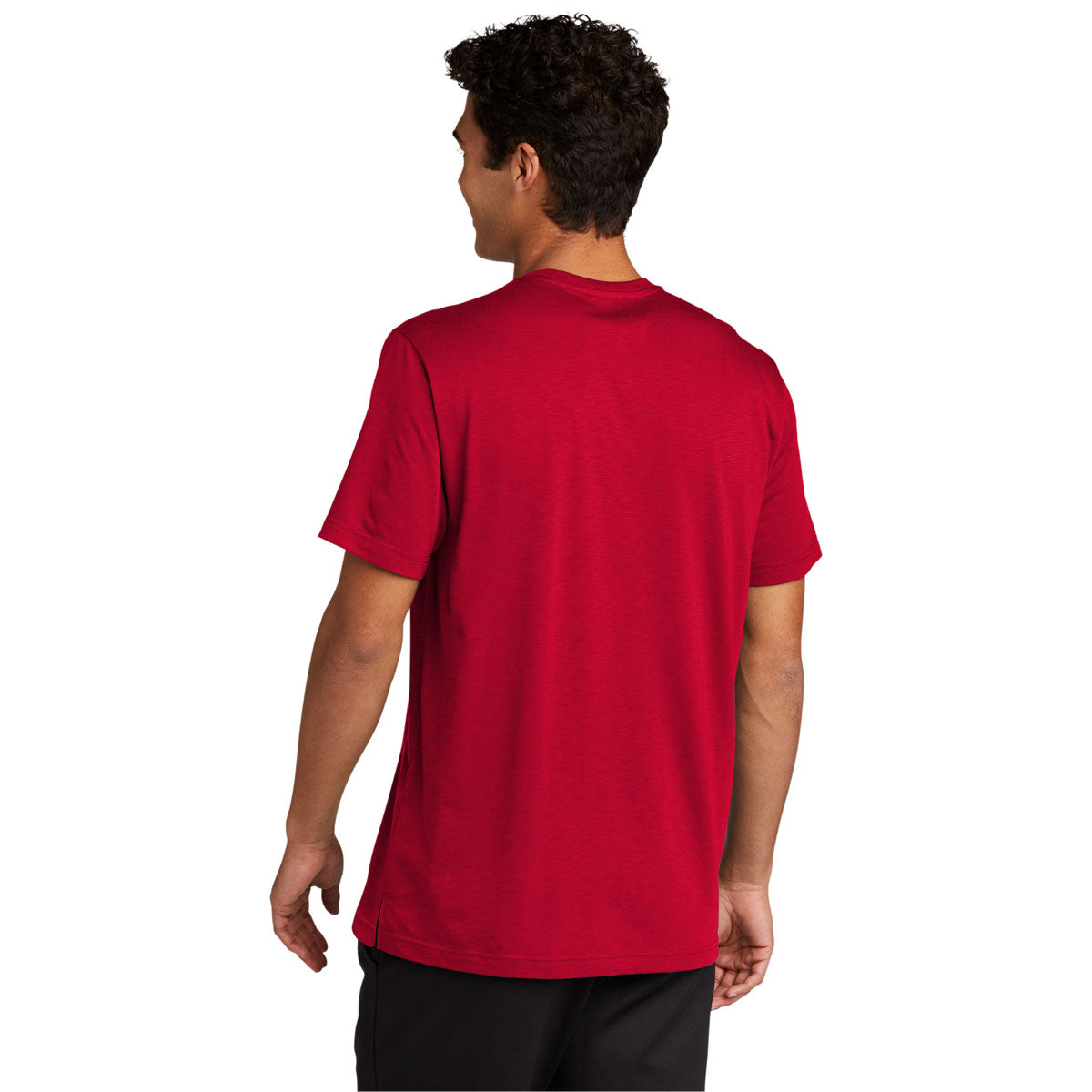 Sport-Tek Men's Stunning Deep Red PosiCharge Strive Tee - A Streetwear Sensation!