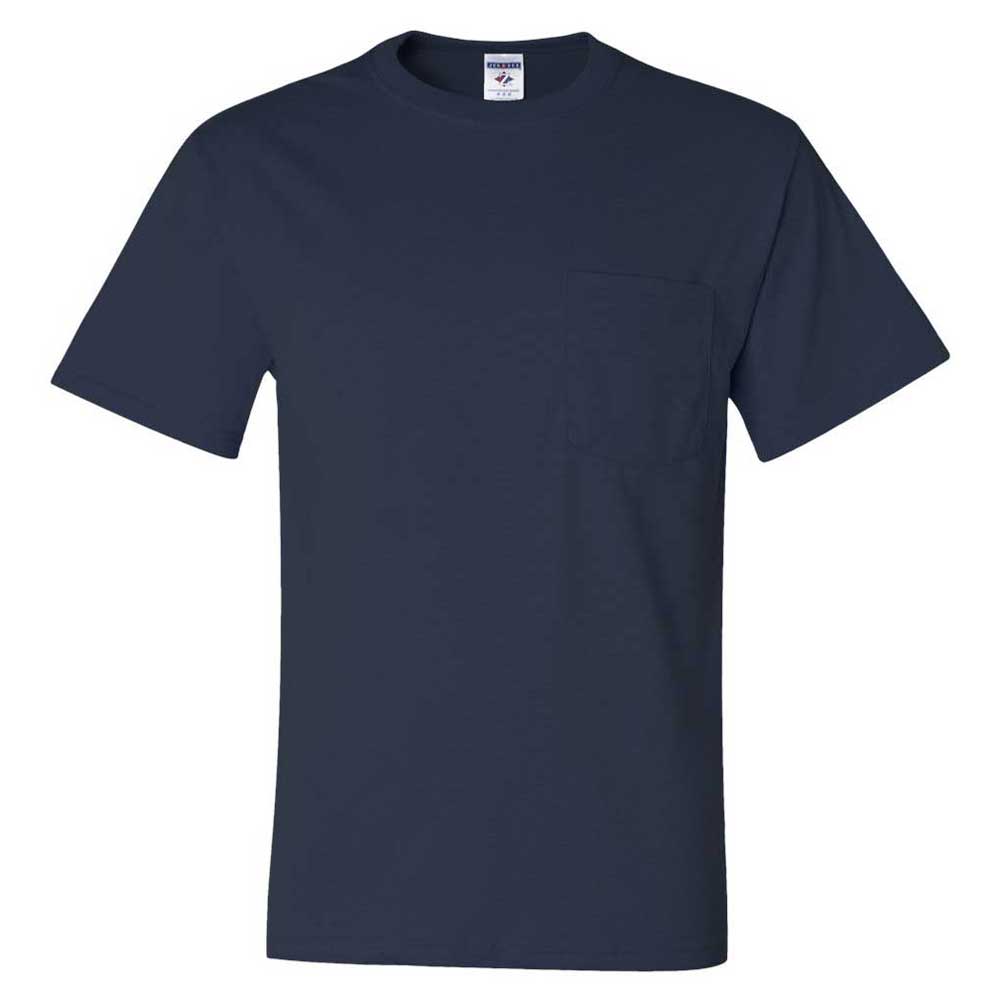 Jerzees Men's Navy Dri-Power 50/50 Pocket T-Shirt - The Ultimate Comfort Essential