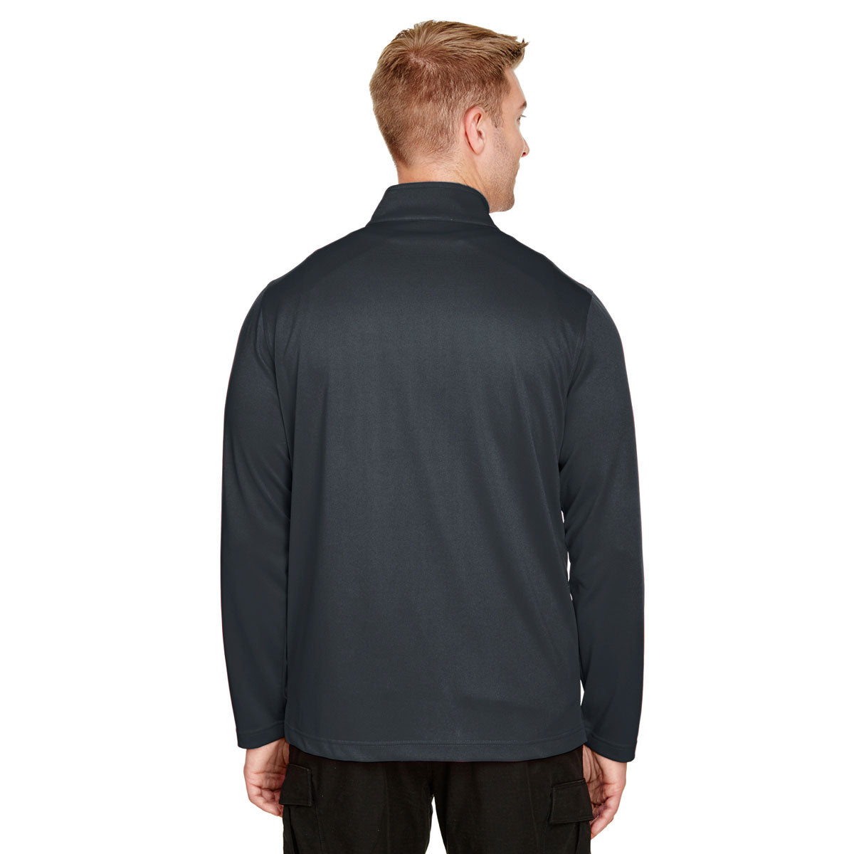 Harriton Men's Dark Charcoal Advantage: The Ultimate Quarter-Zip for Men