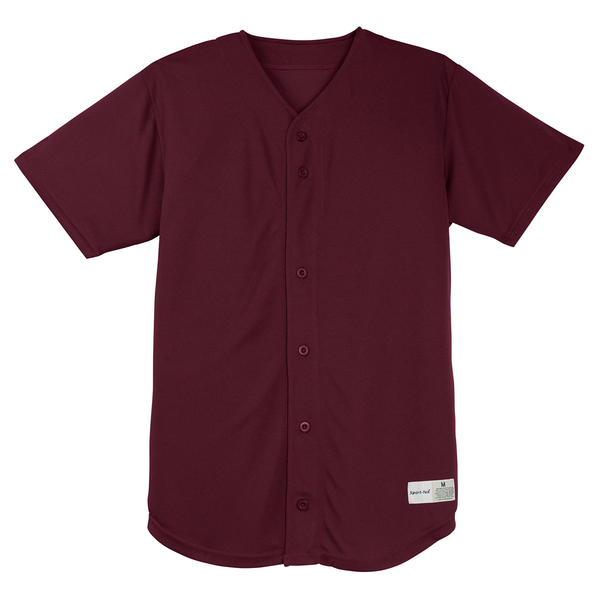 Sport-Tek Men's Maroon PosiCharge Tough Mesh Full-Button Jersey: A Winning Choice!