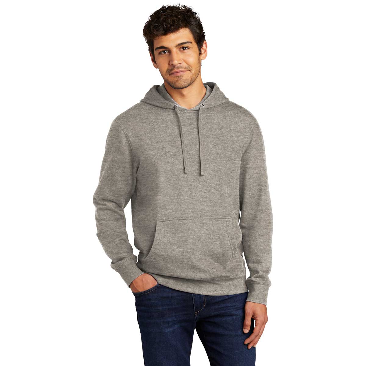 District Men's Grey Frost V.I.T. Fleece Hoodie - Your Ultimate Comfort Essential