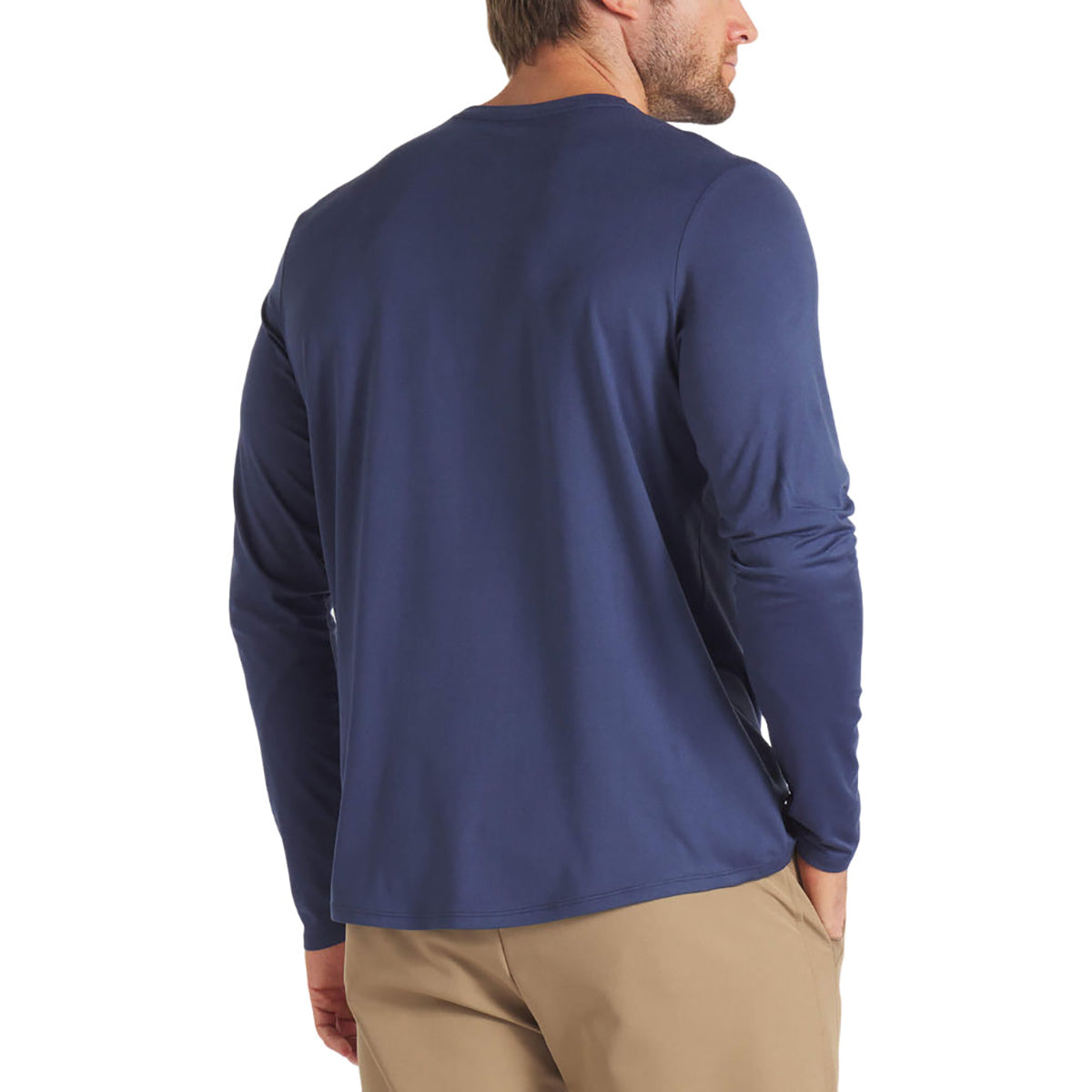 UNRL Men's Stunning Harbor Blue Ultra Long Sleeve Shirt
