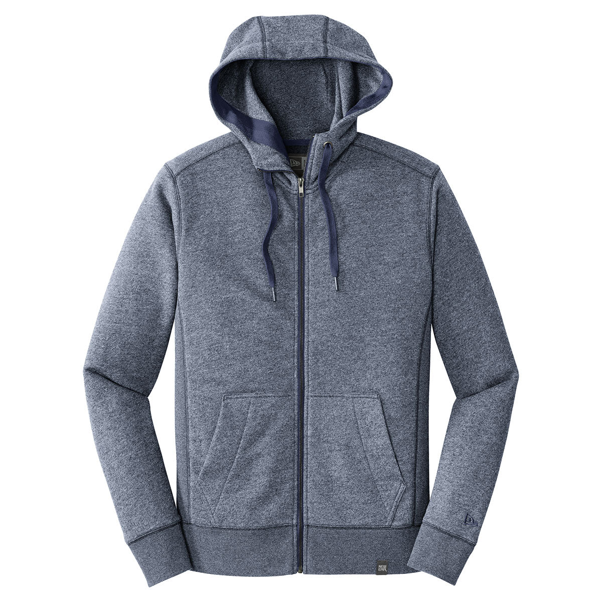 New Era Men's True Navy Twist French Terry Full-Zip Hoodie - Your Ultimate Weather Shield