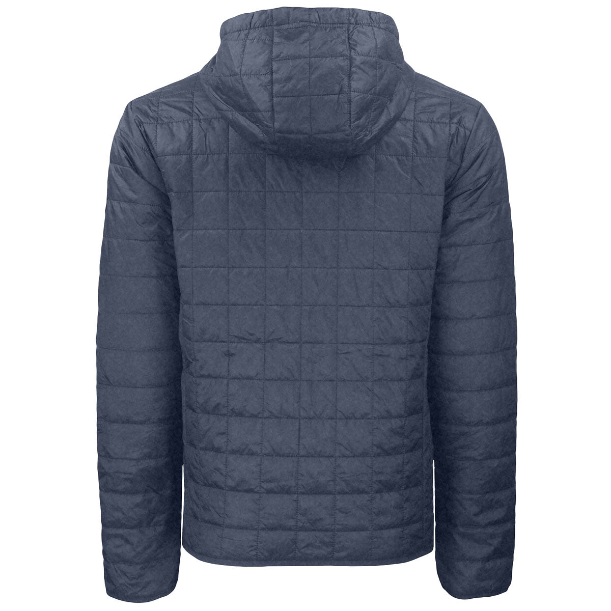 Cutter & Buck Men's Stylish Anthracite Melange Rainier Primaloft Eco Full Zip Hooded Jacket