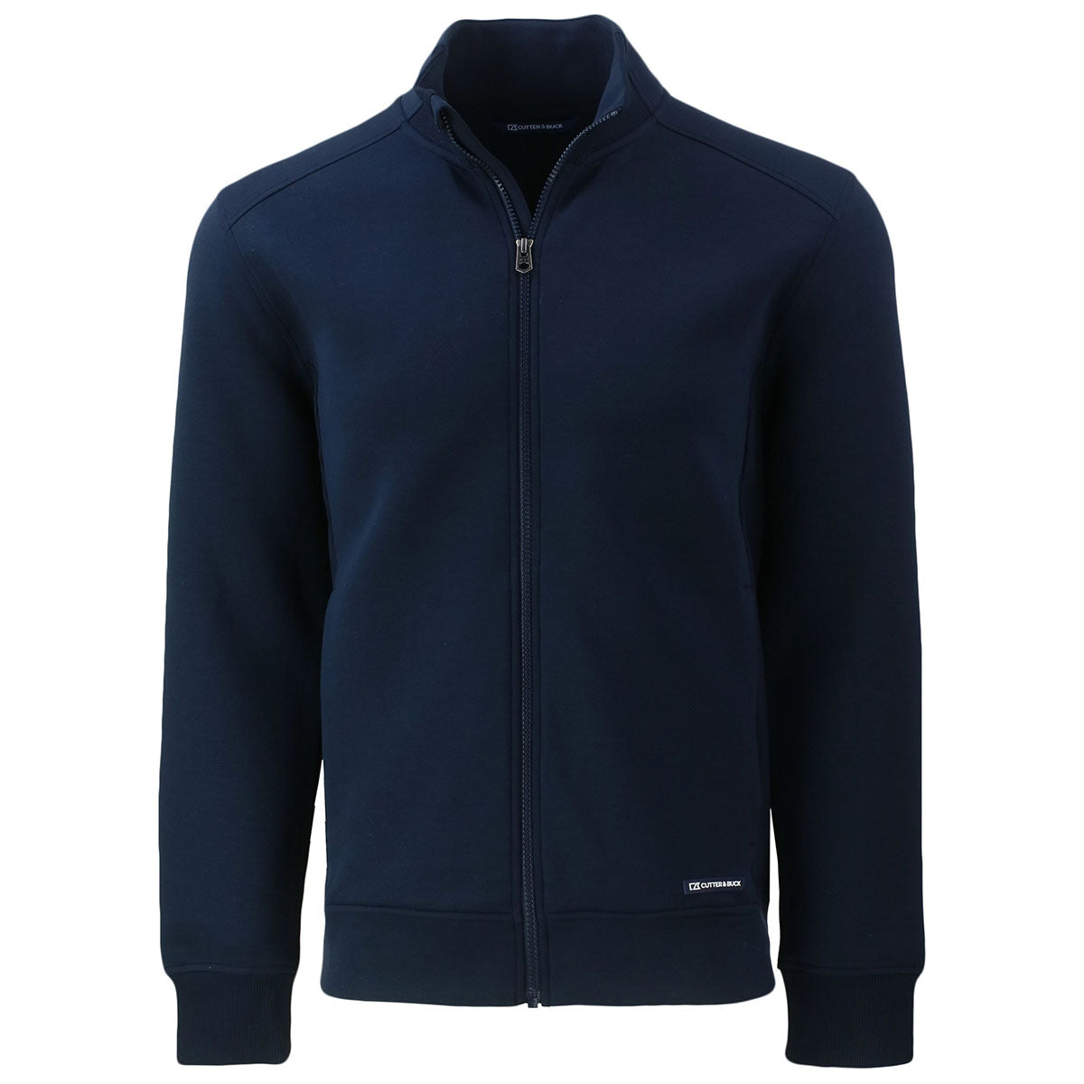 Cutter & Buck Men's Stylish Navy Blue Roam Eco Recycled Full Zip Jacket - Make a Statement Now!