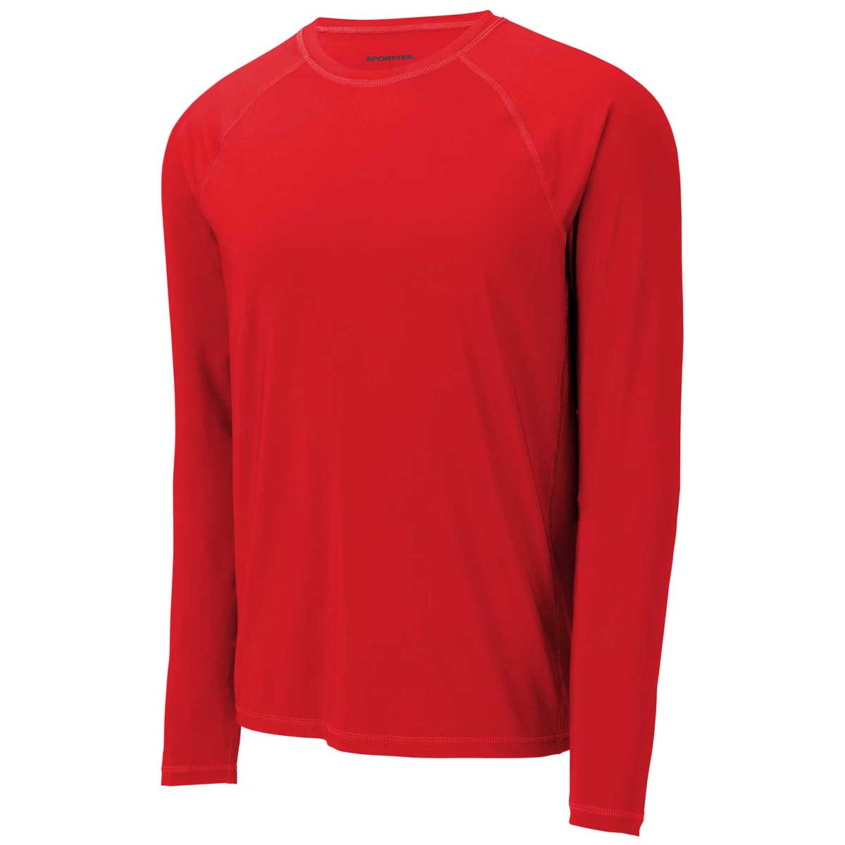 Sport-Tek Men's Stunning True Red Long Sleeve Rashguard Tee - Unleash Your Outdoor Adventure!