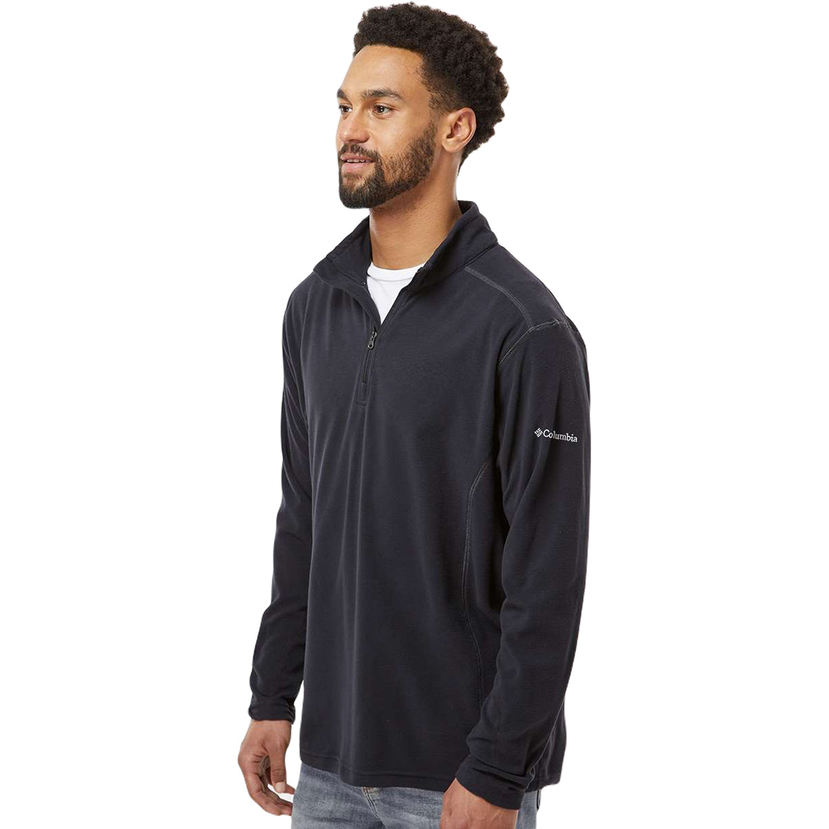 Columbia Men's Stylish Black Klamath Range Half-Zip Pullover - Perfect for Any Occasion