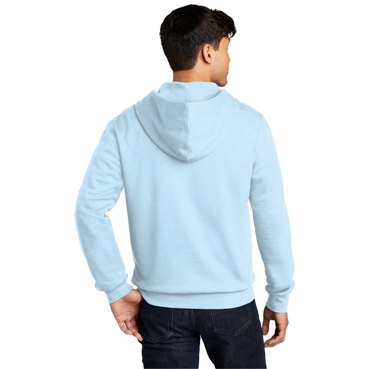 District Men's Stunning Ice Blue V.I.T. Fleece Full-Zip Hoodie