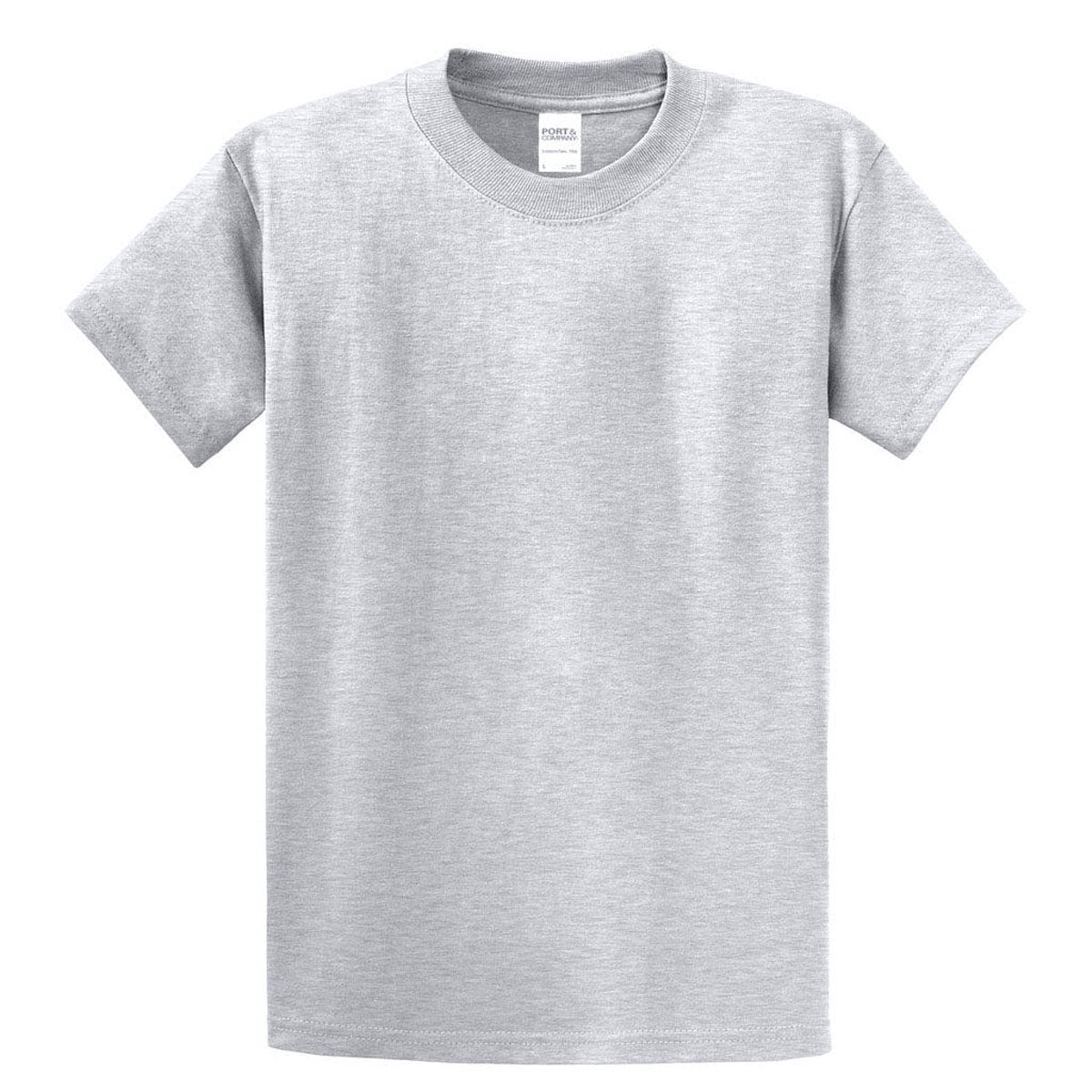 Port & Company Men's Ash Grey Must-Have T-Shirt