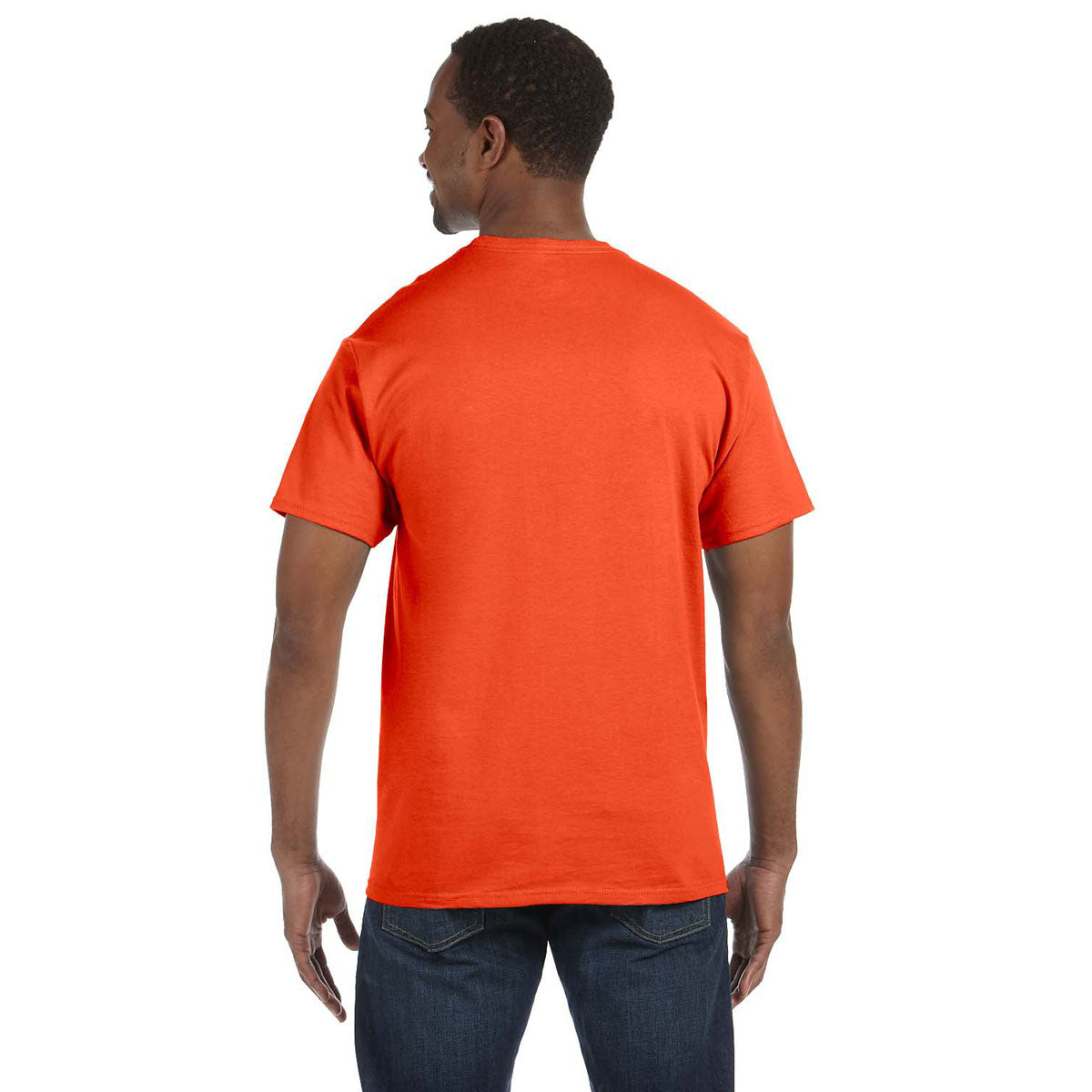 Jerzees Men's Burnt Orange 5.6 Oz Dri-Power Active T-Shirt: Elevate Your Gym Experience!