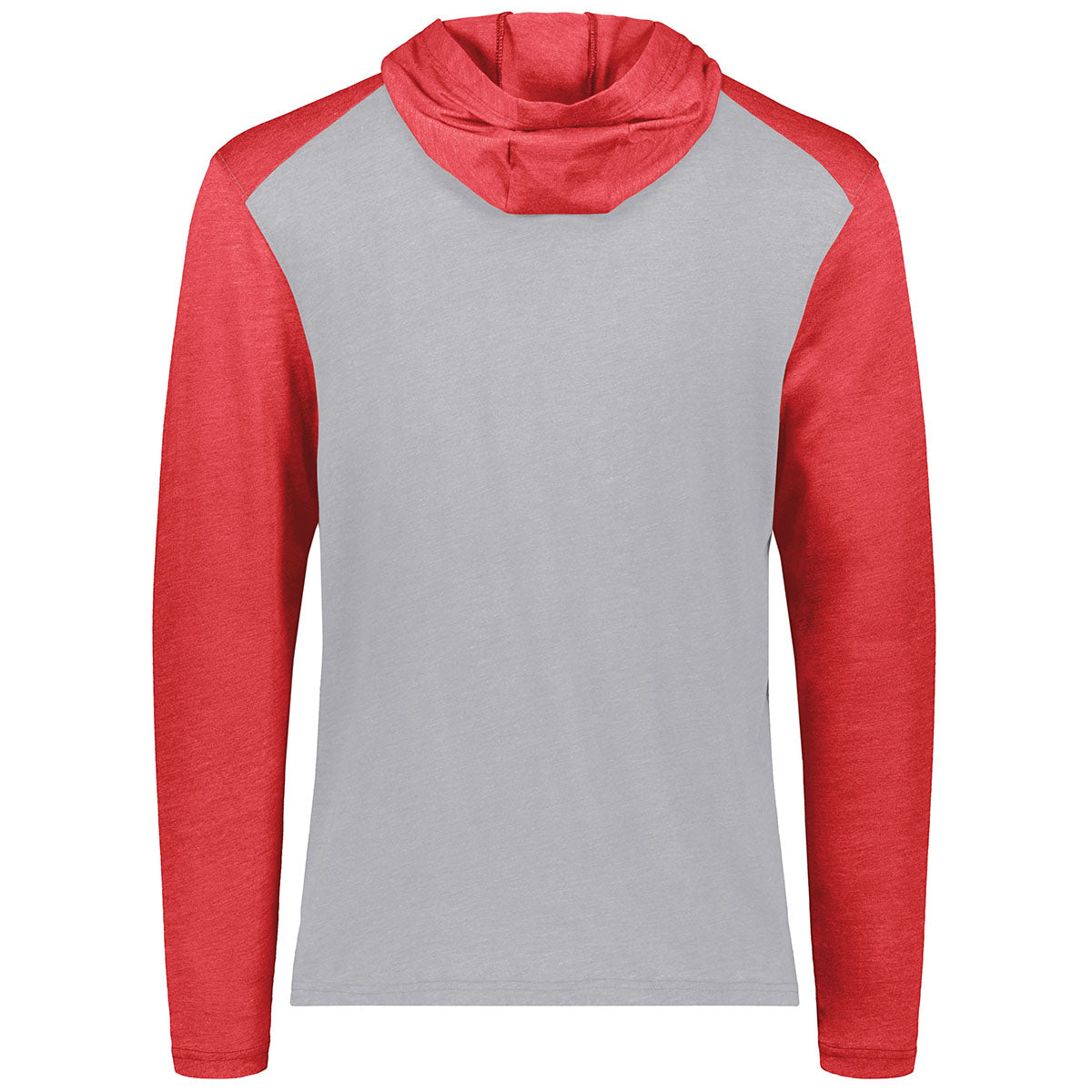 Augusta Sportswear Men's Gameday Vintage Hoodie in Grey & Scarlet Heather