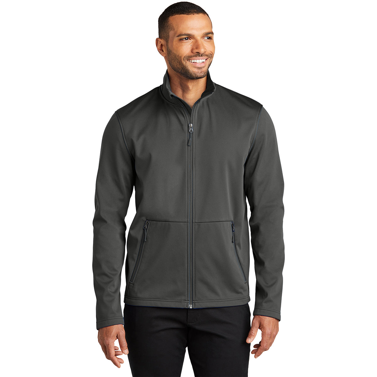 Port Authority Men's Stunning Smoke Grey Flexshell Jacket