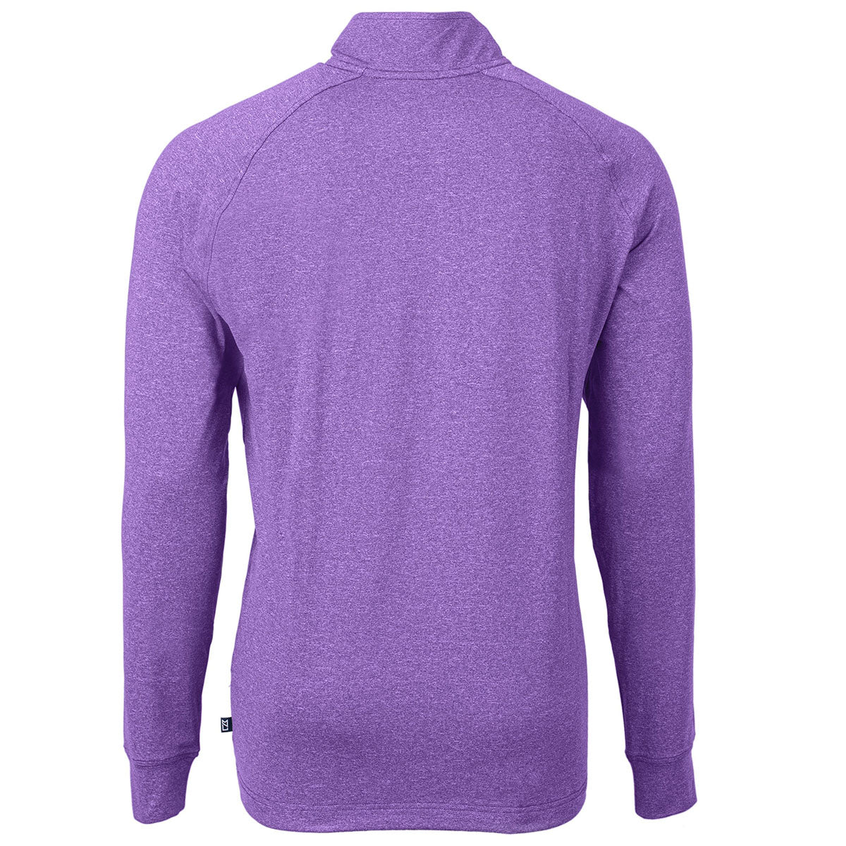 Cutter & Buck Men's College Purple Heather Adapt Eco Knit - The Ultimate Quarter Zip for Active Men