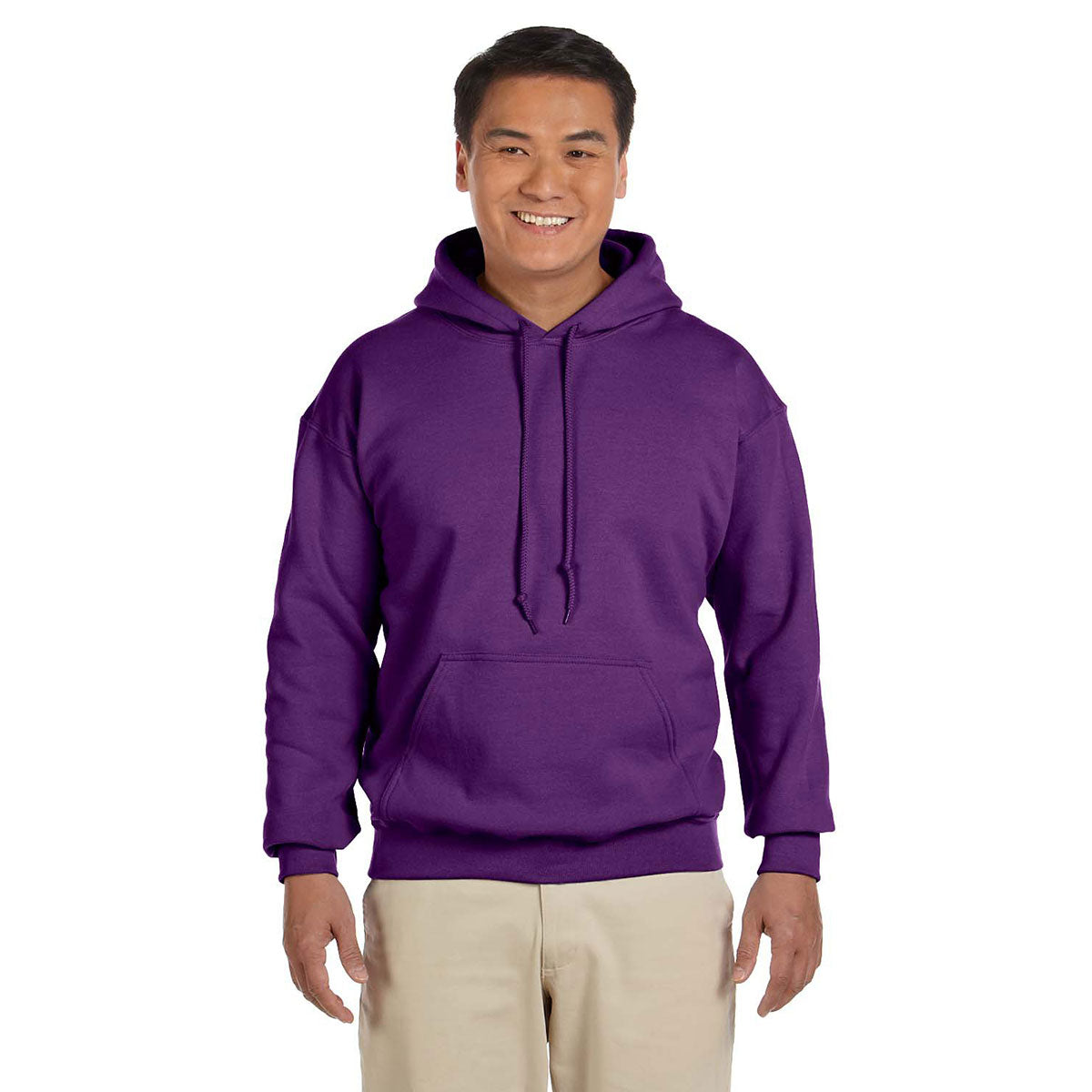 Gildan Unisex Purple Heavy Blend 50/50 Logo-Printable Hoodie