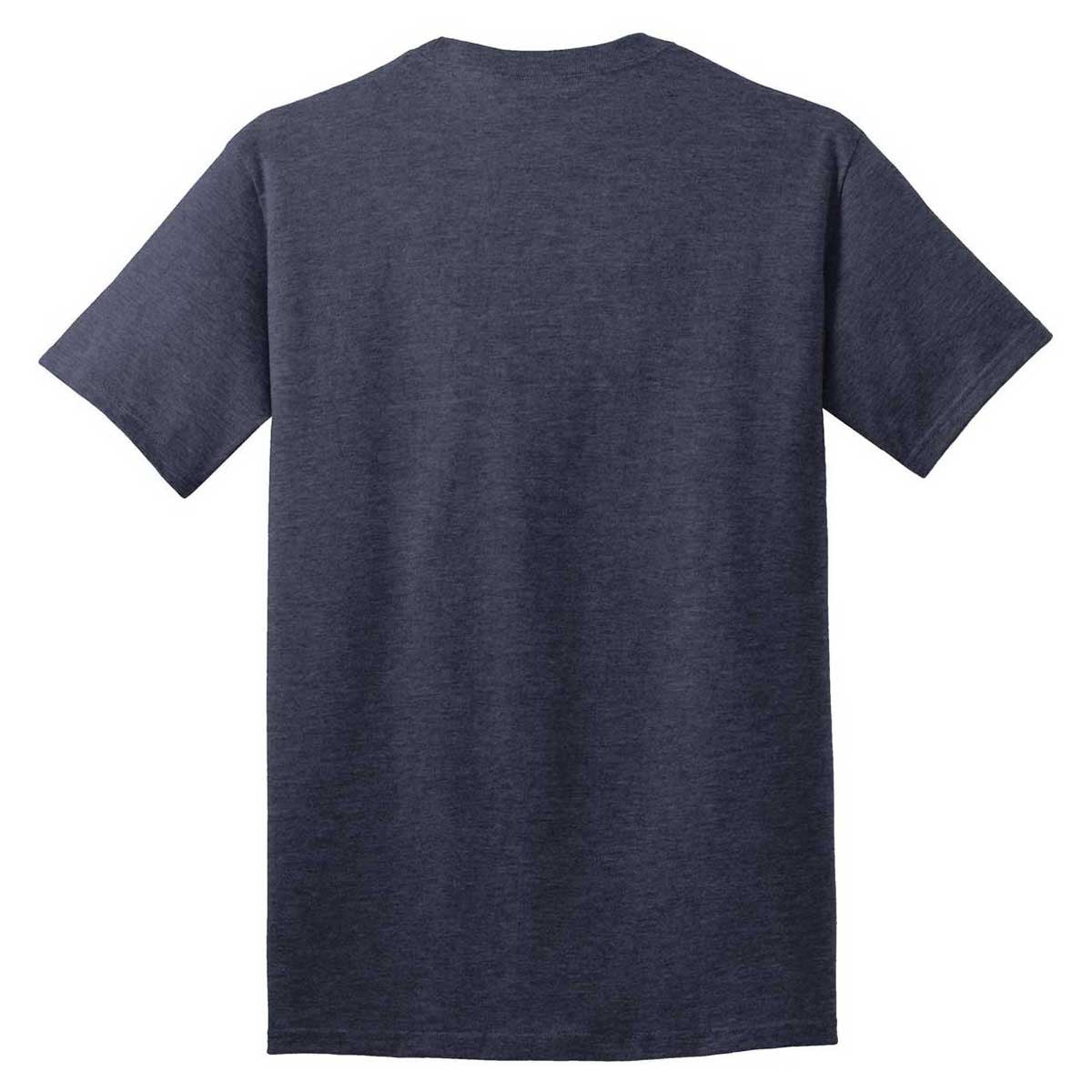 Port & Company Men's Stunning Heather Navy Core Cotton Tee
