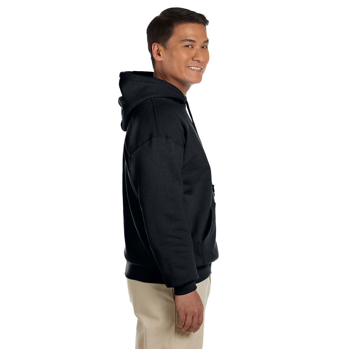 Gildan Unisex Black Heavy Blend 50/50 Stylish Hoodie