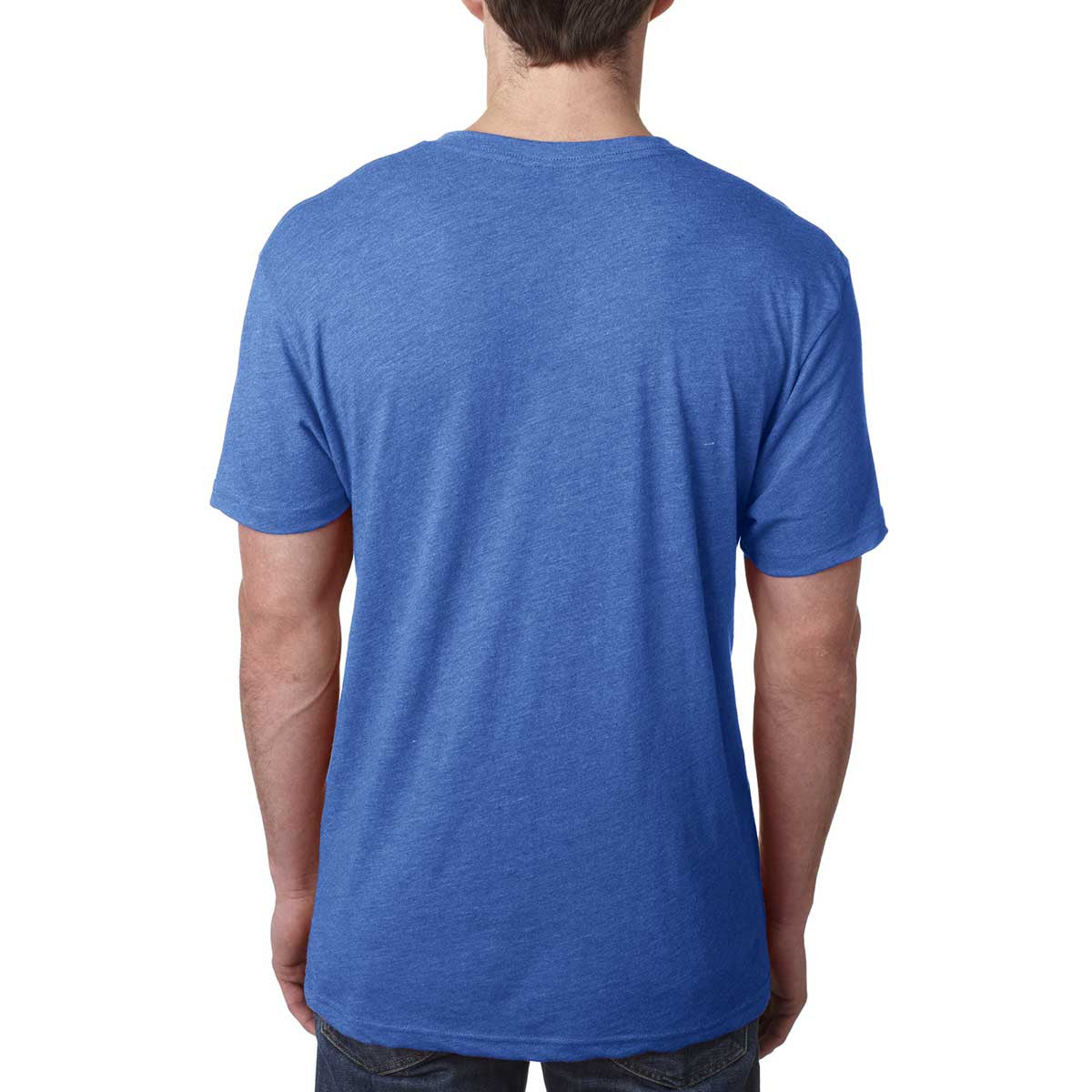 Next Level Men's Stylish Vintage Royal Triblend V-Neck Tee