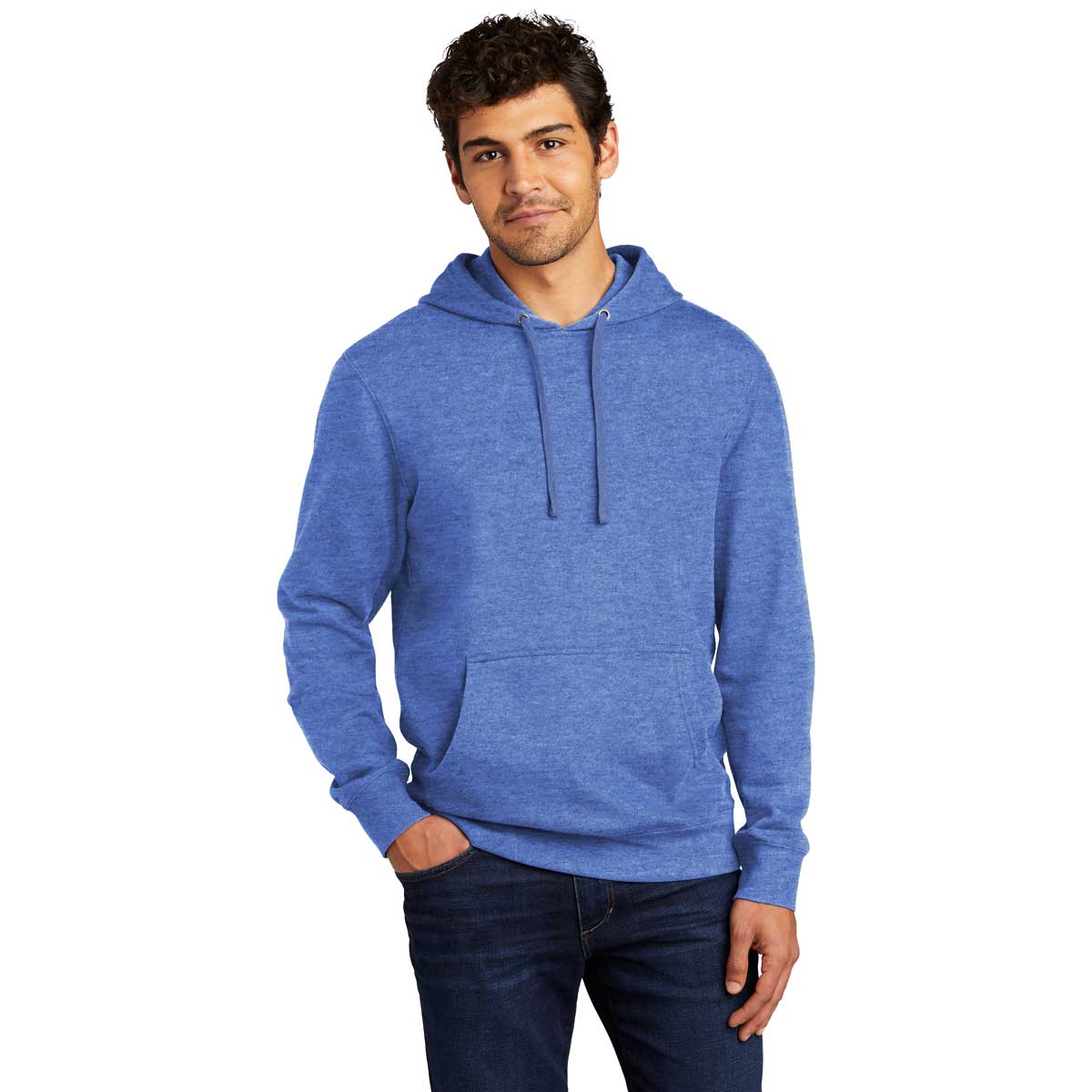 District Men's Royal Frost V.I.T. Fleece Hoodie - A Comfort Must-Have!
