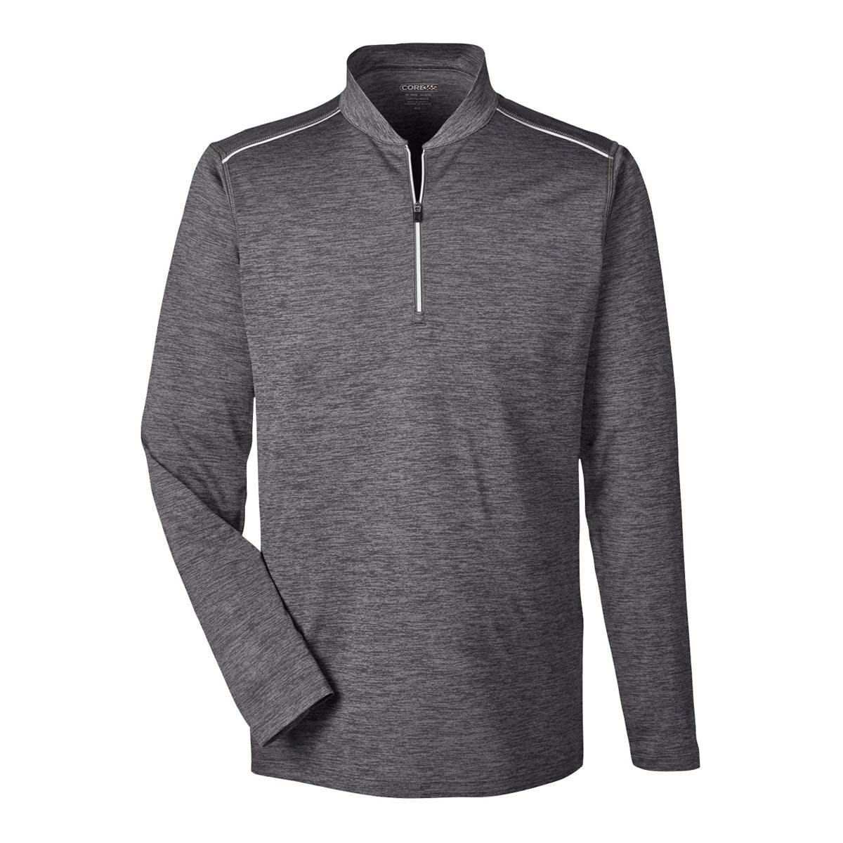 Core 365 Men's Carbon Heather/Black Kinetic Performance Quarter Zip: Your Ultimate Cold-Weather Companion