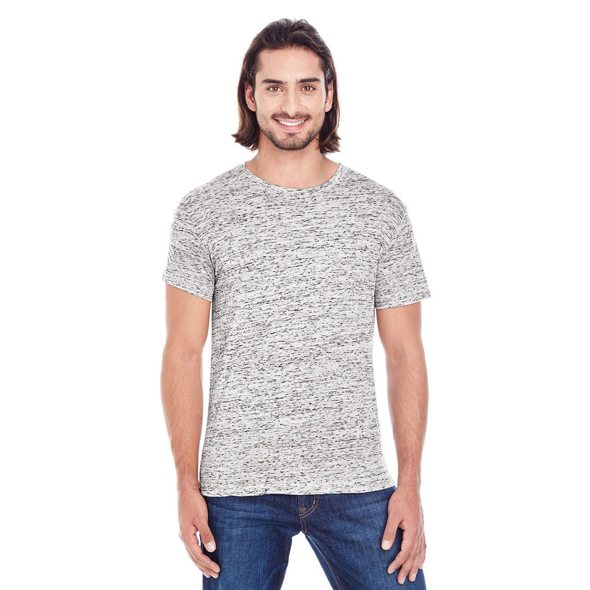 Threadfast Apparel Men's Silver Blizzard Jersey: The Ultimate Summer Short-Sleeve T-Shirt