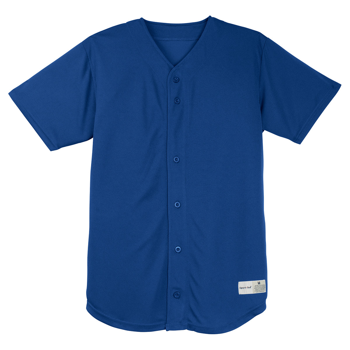 Sport-Tek Men's Stunning True Royal PosiCharge Tough Mesh Full-Button Jersey