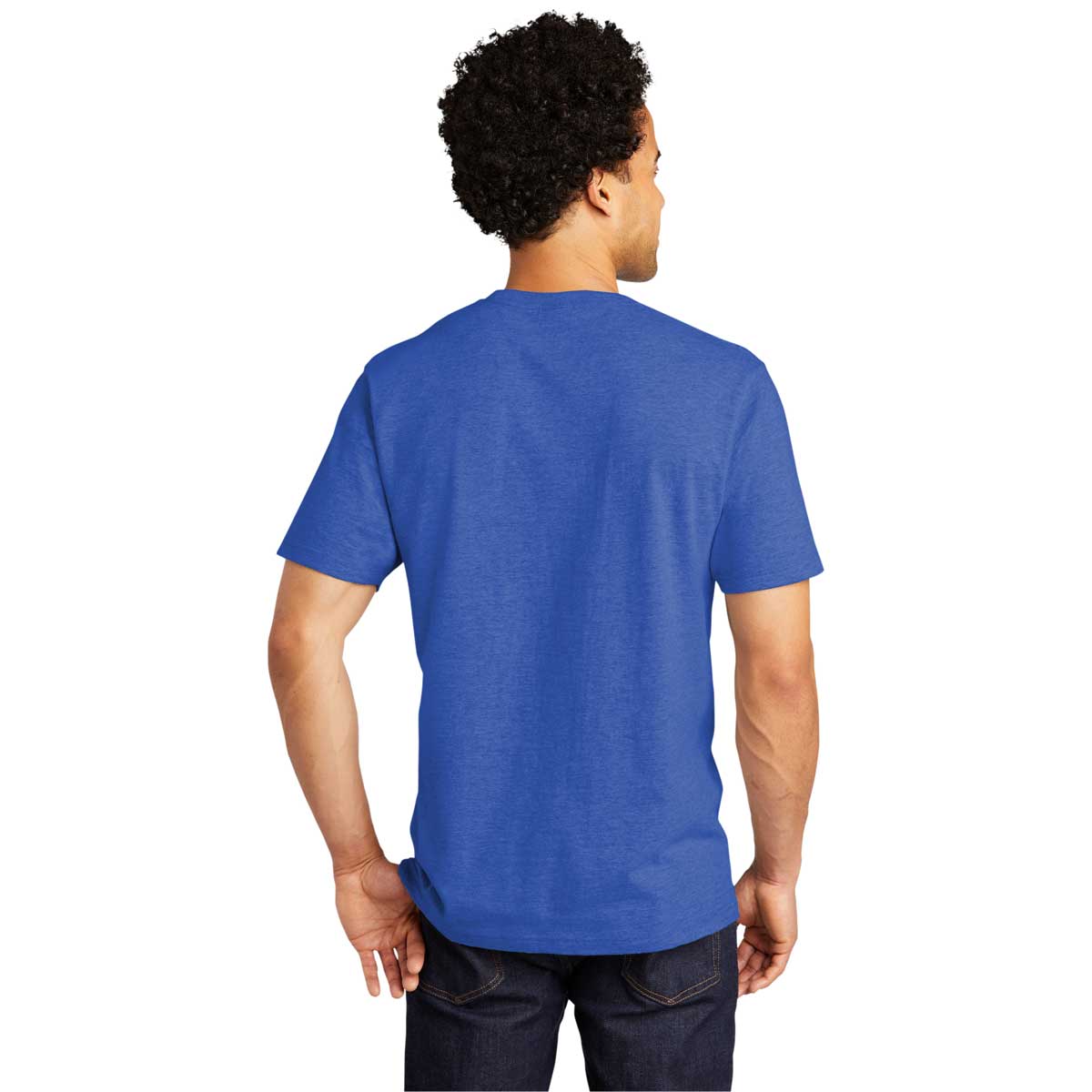 Port & Company True Royal Heather Bouncer Tee - The Ultimate Print-Ready Essential
