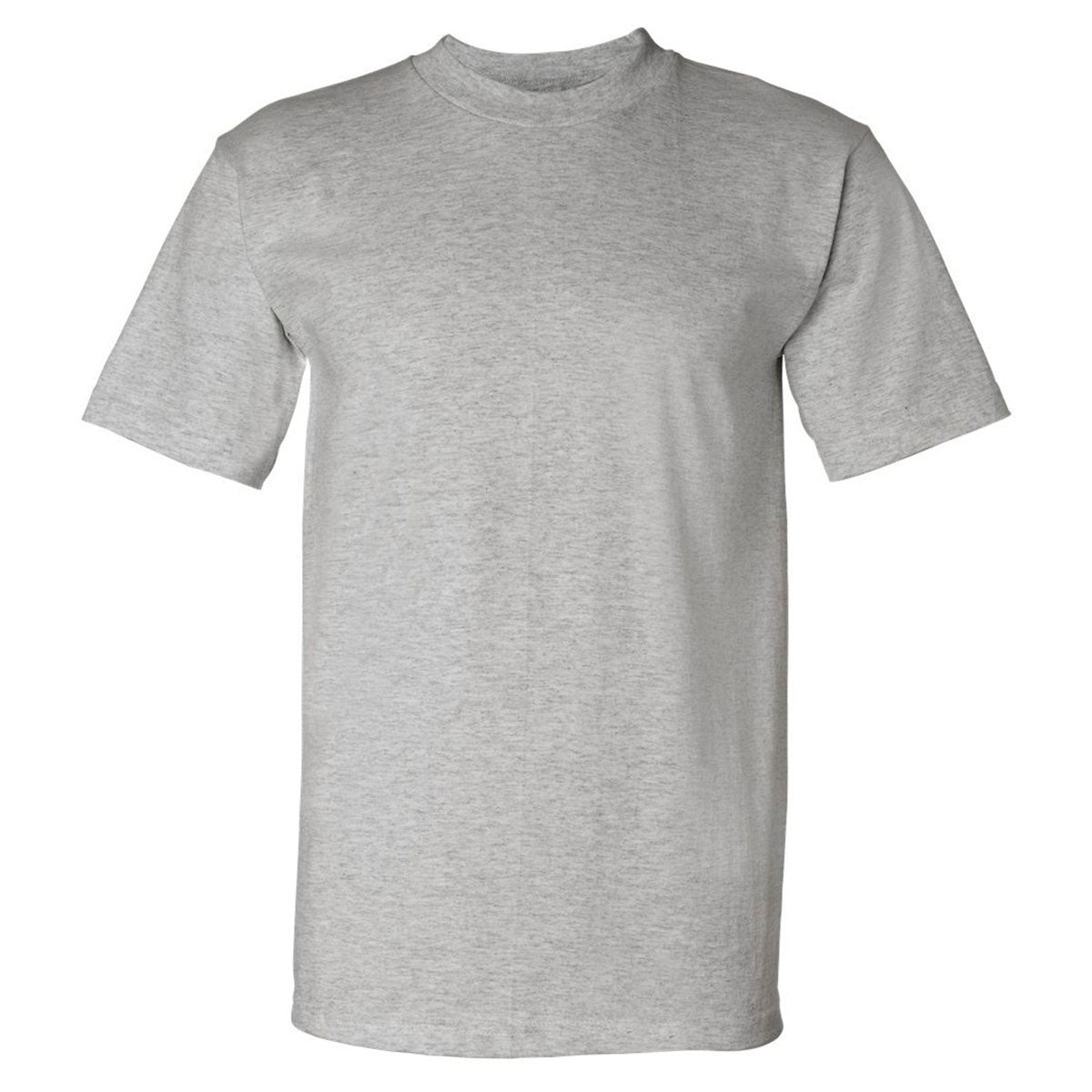 Bayside Men's Dark Ash USA-Made Short Sleeve T-Shirt: Ideal for Company Uniforms