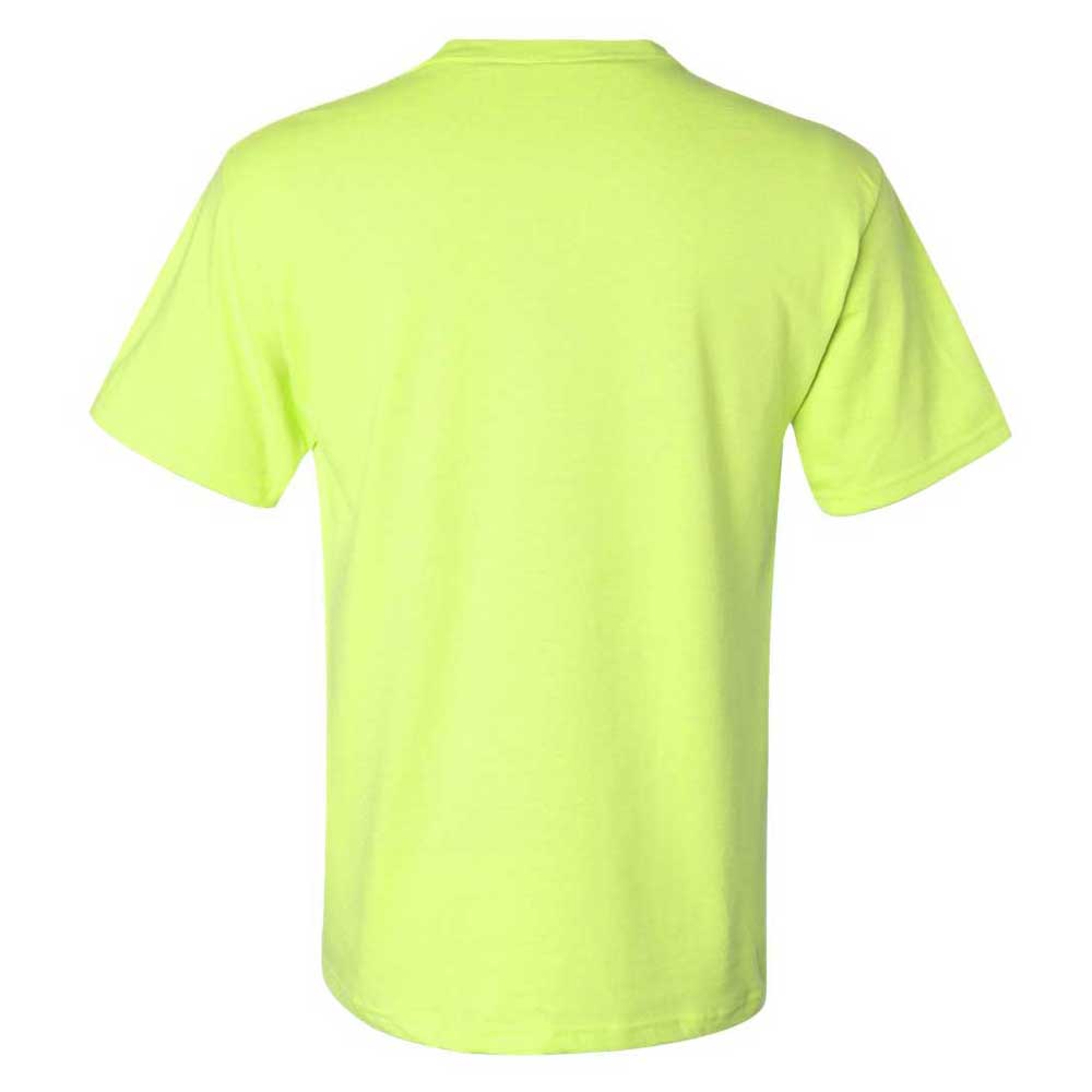 Jerzees Men's Safety Green Dri-Power 50/50 Pocket T-Shirt - The Ultimate Outdoor Essential!
