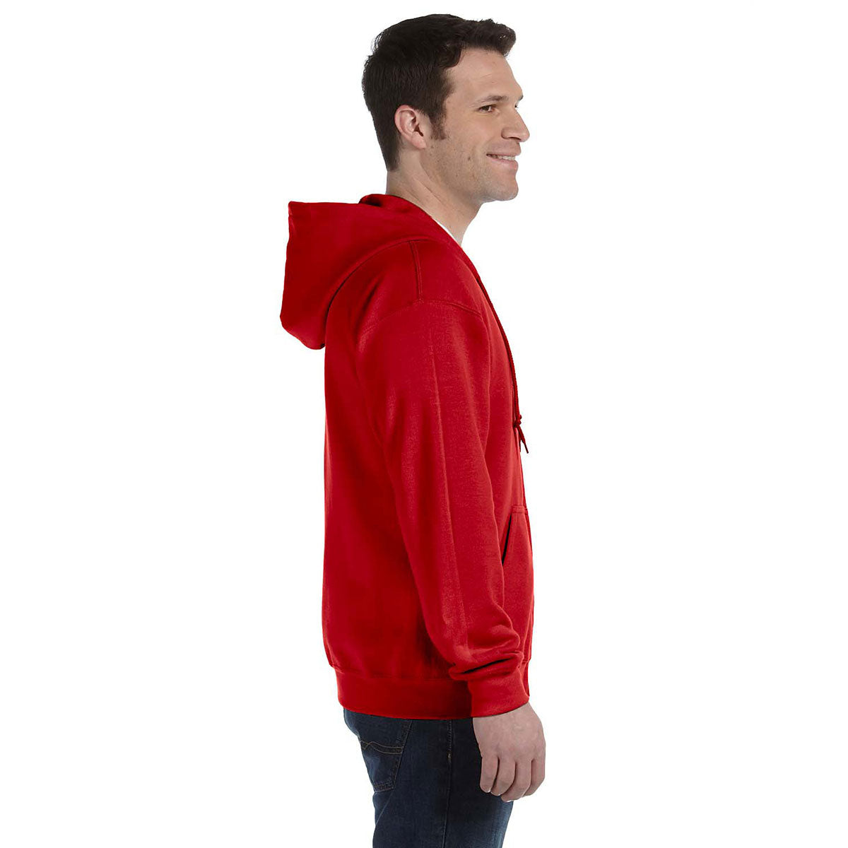 Gildan Unisex Red Heavy Blend 50/50 Full Zip Hoodie - The Ultimate Corporate Giveaway