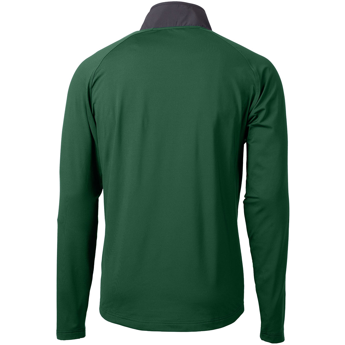 Cutter & Buck Men's Hunter/Black Adapt Eco Knit Hybrid Recycled Quarter Zip - Stay Active in Style!