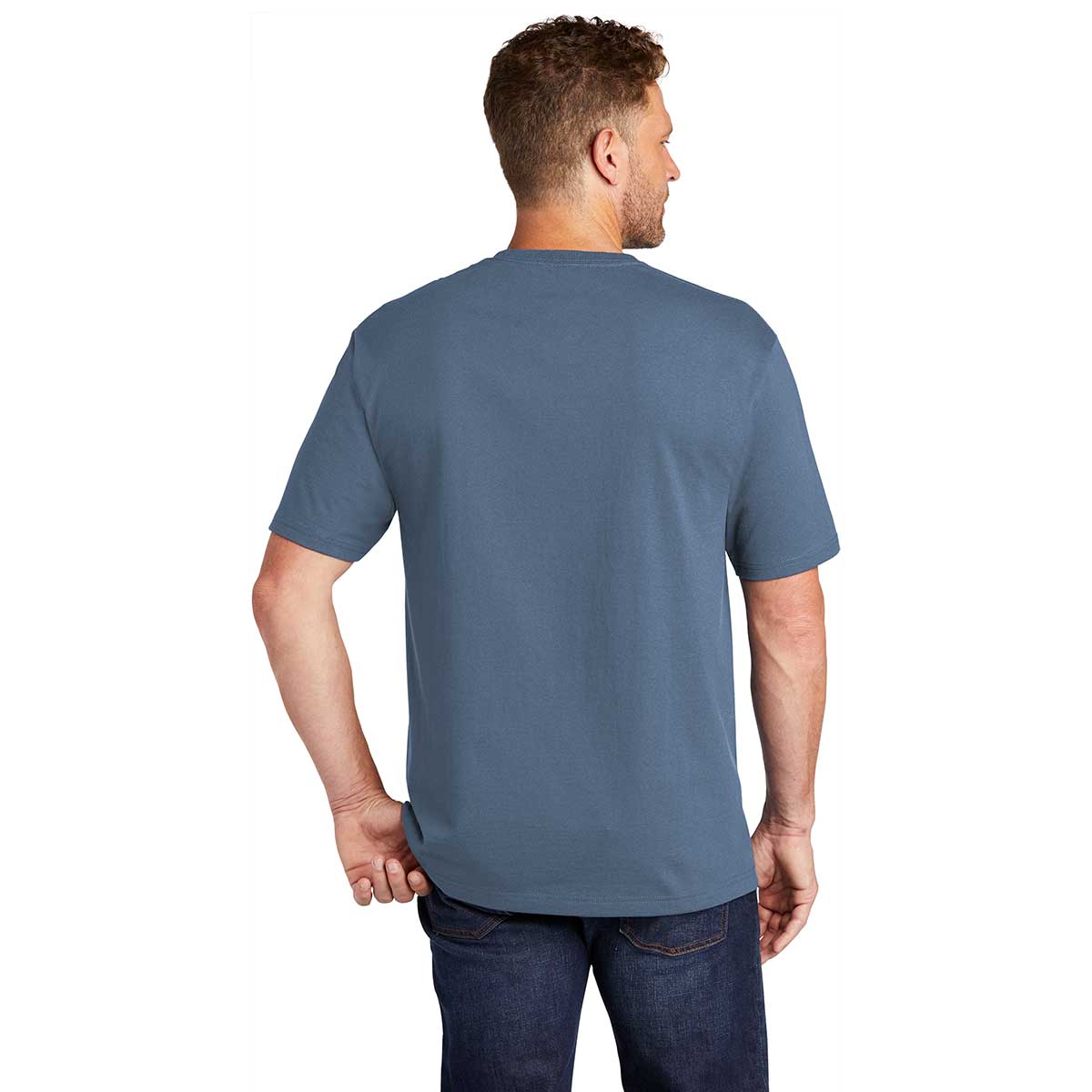CornerStone Men's Regatta Blue Workwear Short Sleeve Pocket Tee: Your Ultimate Work Companion