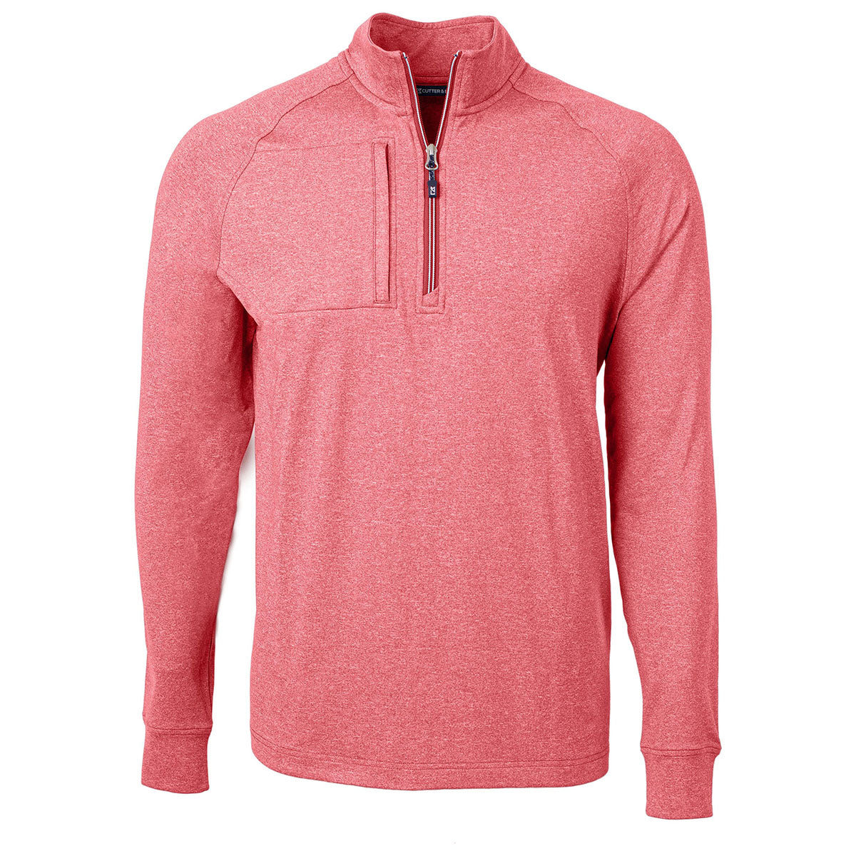 Cutter & Buck Men's Cardinal Red Tall Quarter Zip: Eco-Friendly Outdoor Wear