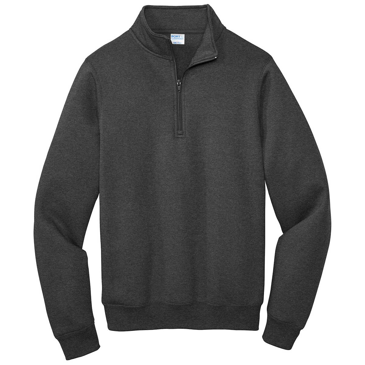 Port & Company Men's Dark Heather Grey Core Fleece 1/4 Zip: The Ultimate Pullover Sweatshirt