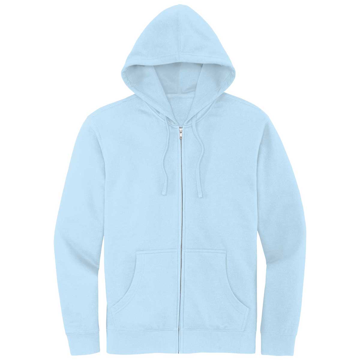 District Men's Stunning Ice Blue V.I.T. Fleece Full-Zip Hoodie