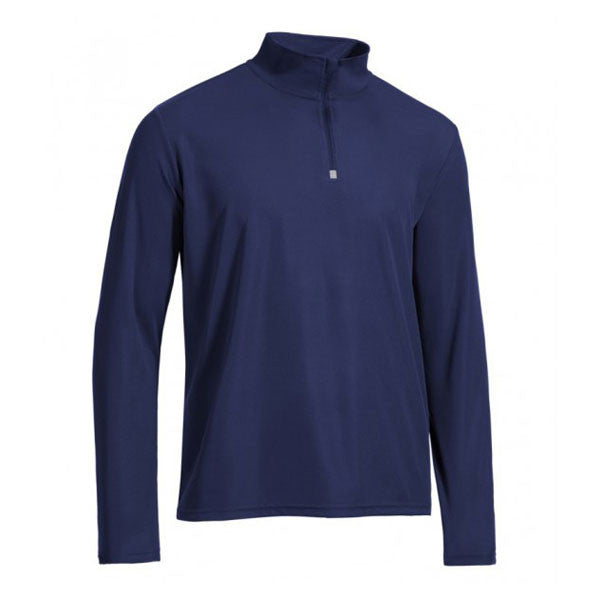 Expert Men's Navy Quarter Zip Training Pullover - Your Ideal Workout Companion