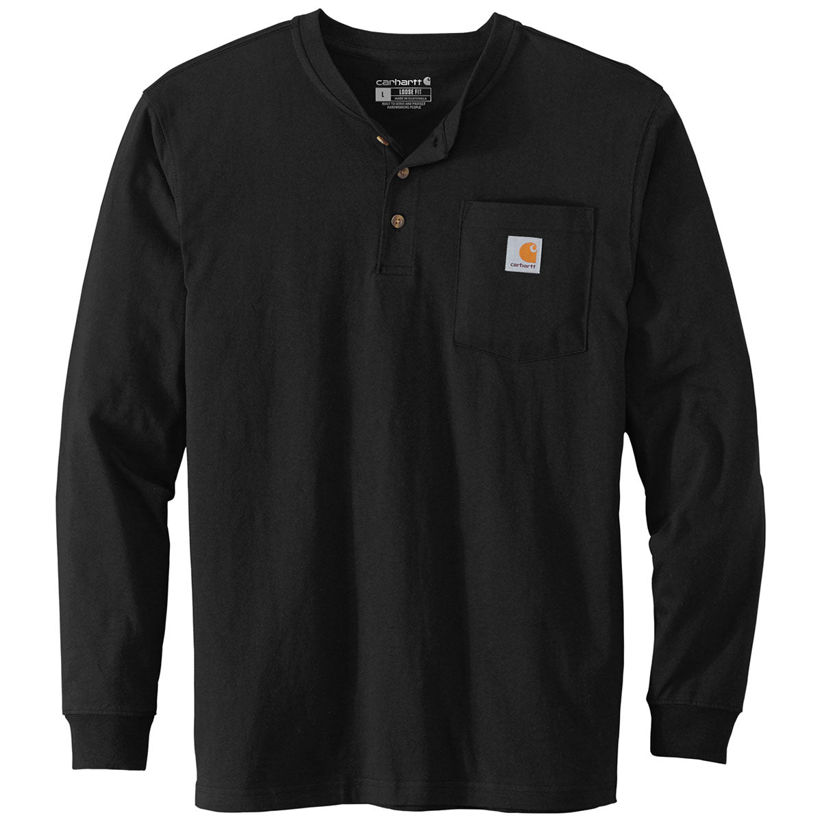 Carhartt Men's Black Long Sleeve Henley T-Shirt: The Ultimate Outdoor Gear