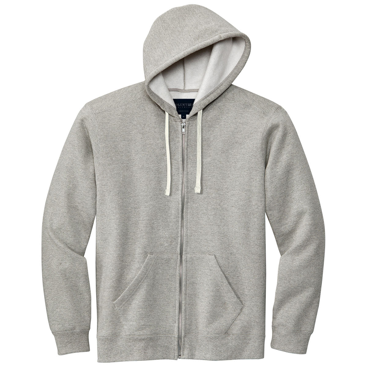Volunteer Knitwear Men's Heather Grey Chore Fleece Full-Zip Hoodie - Your Ultimate Comfort Companion