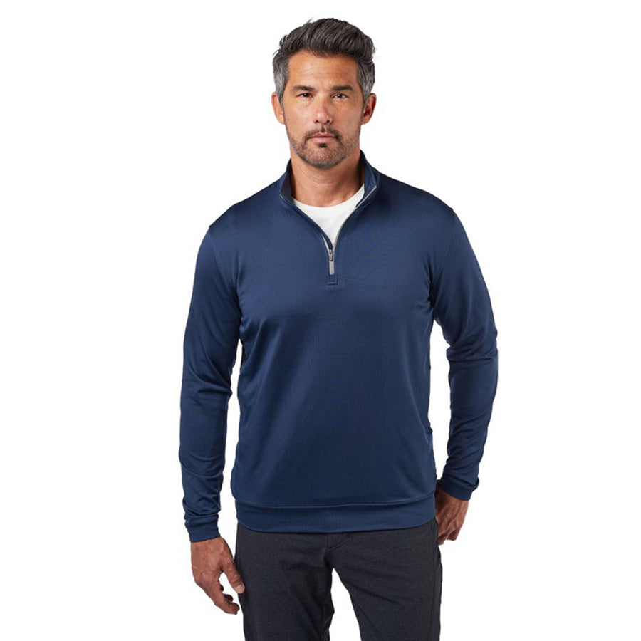 Landway Men's Navy Raven Quarter-Zip Stretch Pullover - The Ultimate Blend of Style and Comfort