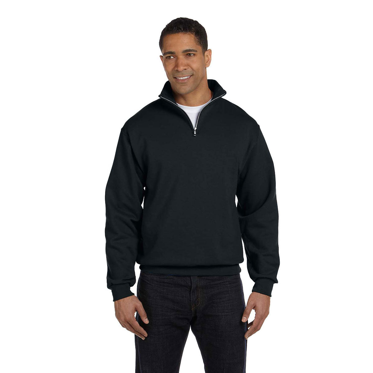 Jerzees Men's Stylish 8 Oz. Nublend Quarter-Zip Cadet Collar Sweatshirt - Ideal for Brand Promotion!