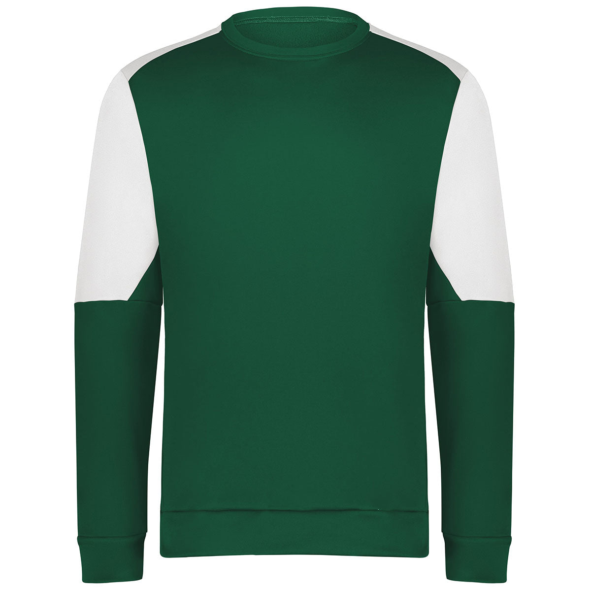 Holloway Men's Stunning Dark Green/White Momentum Team Fleece Crew - A Must-Have!